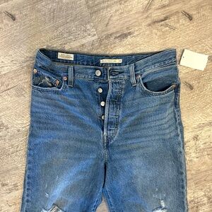 Levi's Blue Button-Fly Jeans